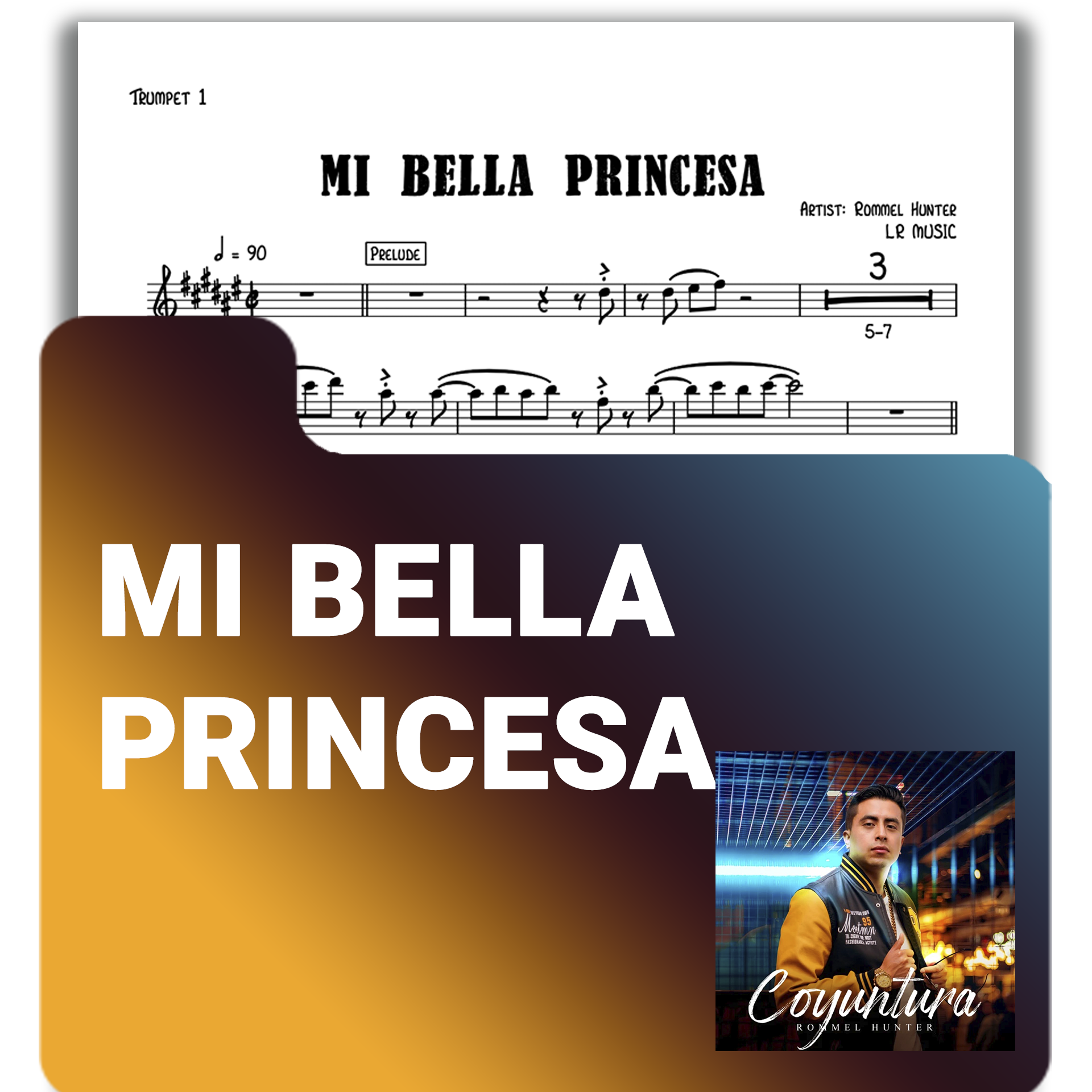 Partituras en PDF – “Mi Bella Princesa” Rommel Hunter - Rommel Hunter 