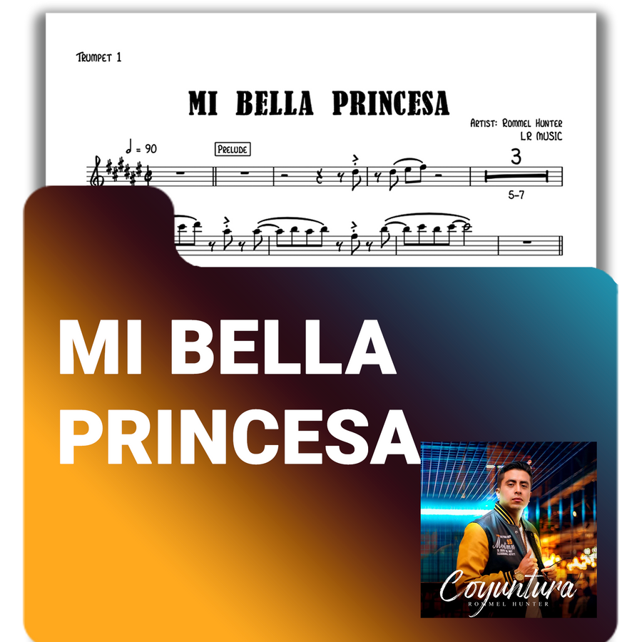 Partituras en PDF – “Mi Bella Princesa” Rommel Hunter