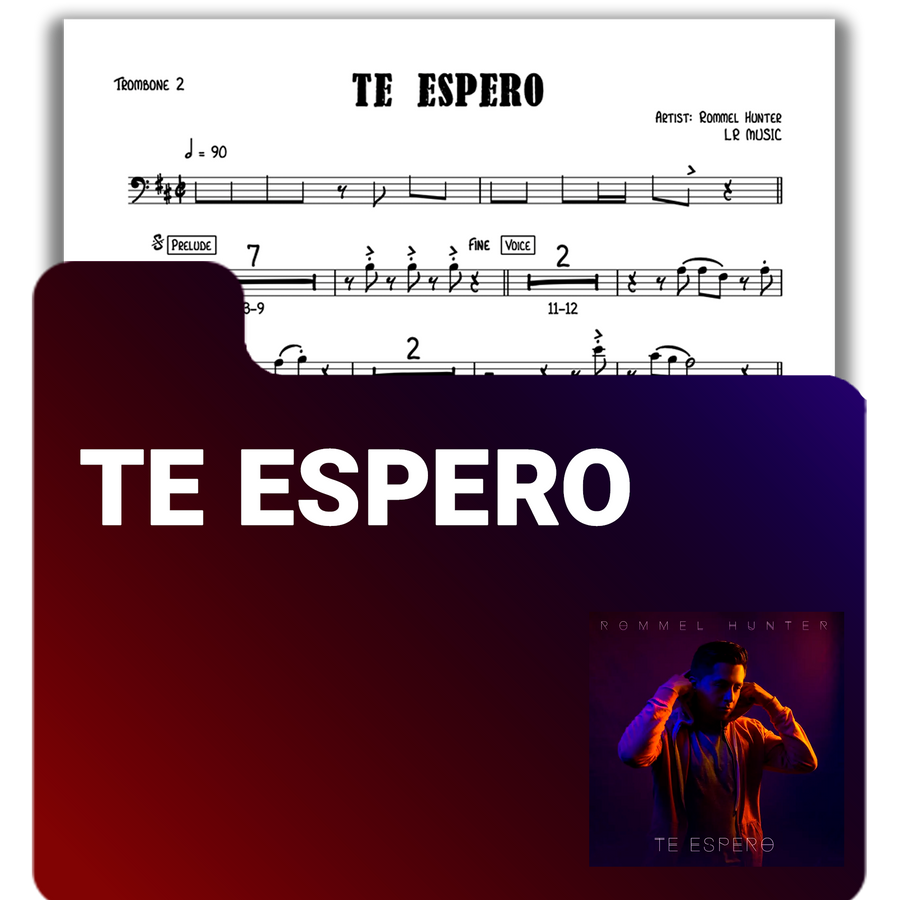 Partituras en PDF – “Te Espero” Rommel Hunter