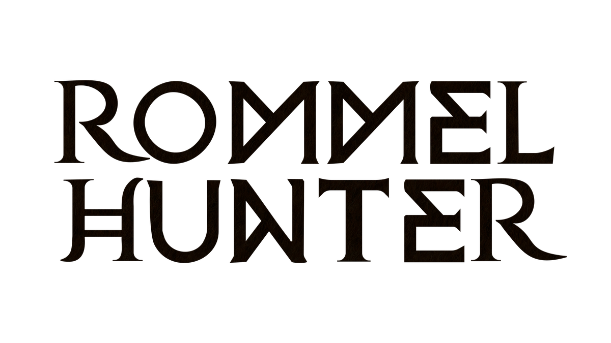 Logo rommel hunter in black