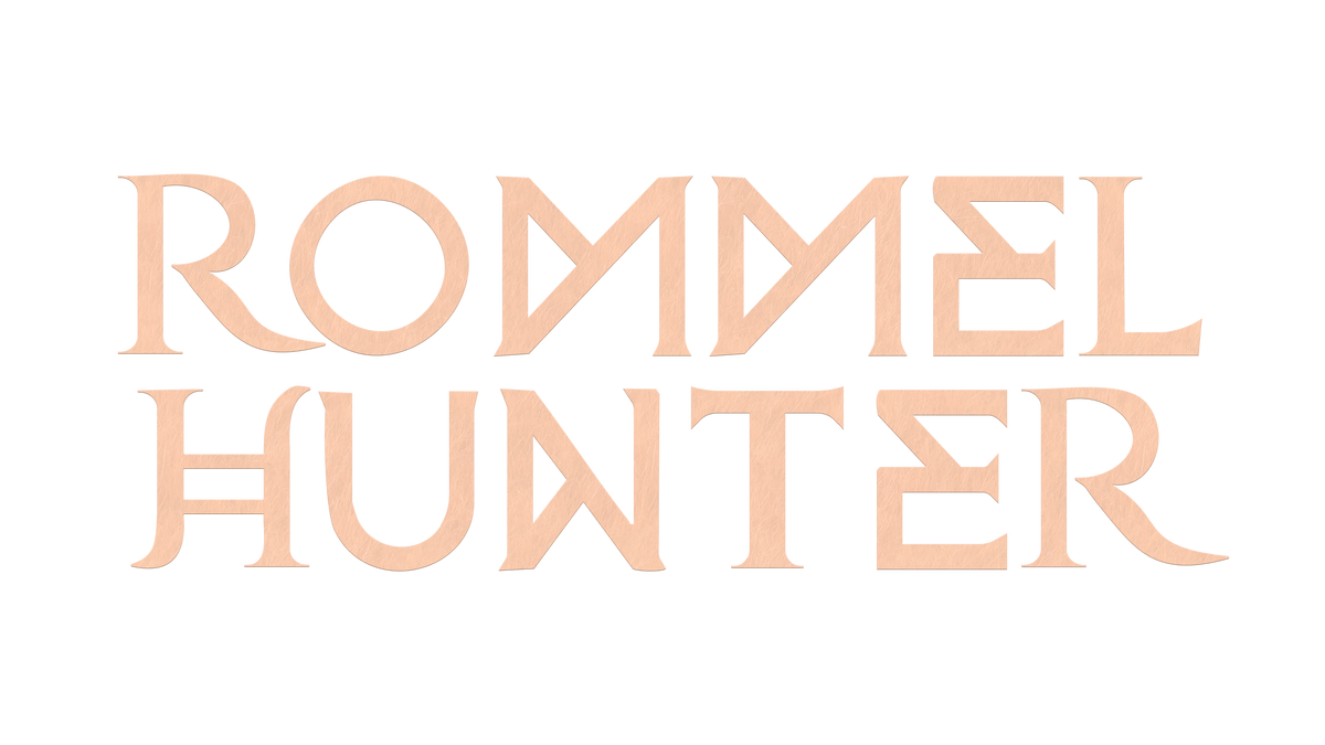 Logo 2 line Rommel Hunter color Melon